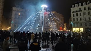 Fête des Lumières Lyon 2023 Place des Jacobins [upl. by Llydnek276]