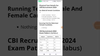 cbi recruitment 2024 15 sept 2024 no fee all india no physical test central bureau investigation [upl. by Nhguavad]