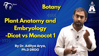 Plant Anatomy and Embryology  Dicot vs Monocot 1  S Chand Academy [upl. by Schwerin]