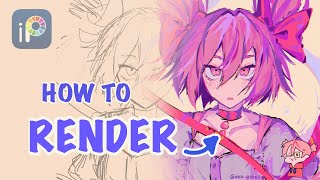 How To RENDER  Digital Art Tutorial [upl. by Sirod685]