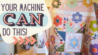 Machine Quilting on a Regular Sewing Machine It CAN be done [upl. by Tristan825]