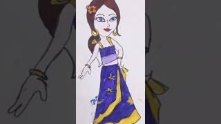 drawing of indumati from Chhota Bheem ytshorts😊🤗🥰 [upl. by Lenej538]