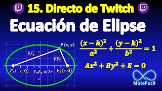 15 Ecuación de la Elipse EXPLICACIÓN COMPLETA [upl. by Aryhs]