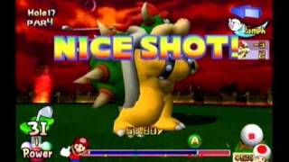 Lets Play Mario Golf Toadstool Tour  Tournament  Bowser Championship Part 3 of 3 [upl. by Ahsika121]