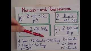 Zinsrechnung  Unterjährige Verzinsung [upl. by Edals]