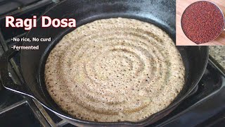 Ragi Dosa  How To Make Ragi Dosa  FInger Millet Dosa  Nachni Dosa [upl. by Kendall]