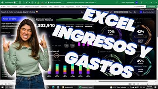 CONTROL DE GASTOS E INGRESOS en Excel  Finanzas Personales 🚀📈 [upl. by Noraf]