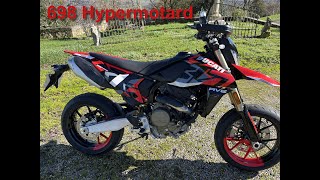 Essai routier du Ducati 698 Hypermotard [upl. by Anerys19]