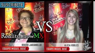 La Voz México 2  Rocío Jaramillo vs Alicia Robles quot Lucha De Gigantes quot Audio 071012 [upl. by Auka867]