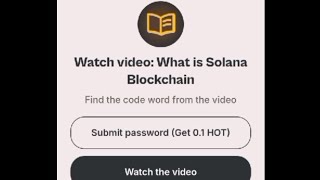 What is Solana BlockchainHOT Wallet Secret Video CodeHotwallet​ [upl. by Aikemal250]