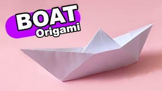 How to Make Paper Boat  Simple Origami Boat I Step by step [upl. by Cote]