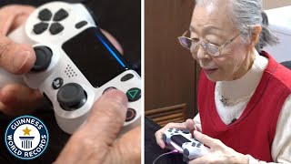 Meet The 90 Year Old Gamer Grandma  Guinness World Records [upl. by Cressy]