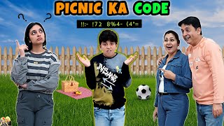 PICNIC KA CODE  Family Comedy Eating Challenge  Aayu and Pihu Show [upl. by Aleet935]