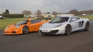 McLaren F1 takes on the MP412C on track [upl. by Sathrum200]