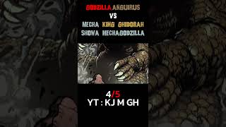 Godzilla Anguirus vs Mecha King ghidorah Mechagodzilla 45 [upl. by Yltsew]