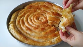 📣YILLARCA BOŞA UĞRAŞMIŞIZ❗️SADECE 8 SEFER AÇARAK KOCA 1 TEPSİ ÇITIR ÇITIR UFALANAN EL AÇMASI BÖREK [upl. by Suiradel518]