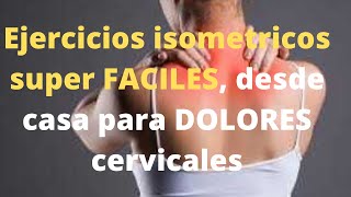 Ejercicios isométricos para HERNIA DISCAL cervical [upl. by Ocisnarf59]