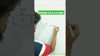 Structure of Ortho meta amp para cresolstructure shorts [upl. by Perdita63]