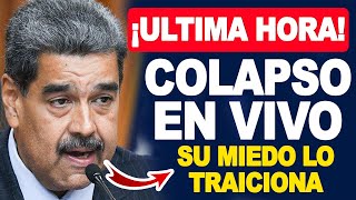 🔴ÚLTIMA HORA🔴 NICOLÁS MADURO SE QUIEBRA EN VIVO EL MIEDO LO TRAICIONA FRENTE A LAS CÁMARAS [upl. by Tammany89]