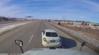 Car Gets Pissed Off at Semi Truck [upl. by Veriee]