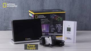 National Geographic Multi Colour Wireless Weather Station Package Content amp Cool Feature [upl. by Alexine]