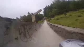 Cycling the Sarajevo Olympic bobsled track [upl. by Laamaj]