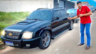 CHEVROLET S10 FLEX EXECUTIVE 24 REBAIXADA COM SOM famosa s10 pitbul [upl. by Hitt]