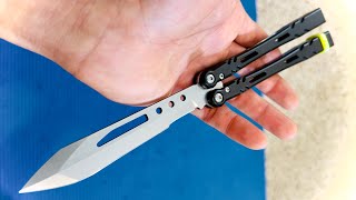 Slowed Clip Flipping The Alien  AFEWGOODKNIVES Balisong Journal practicemakesprogress [upl. by Rahab]