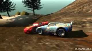 Crash test Lightning McQueen Dinoco Guido Ramon Jumps Disney cars by onegamesplus [upl. by Nydroj]