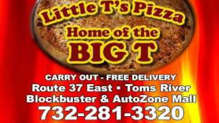 Little Ts Pizza  Route 37 Toms River NJ home of the 20 inch Big T Pizza [upl. by Leahci]