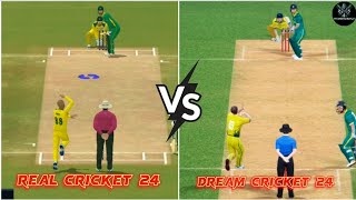 Realistic Bowling Action Of AZampa  Real Cricket 24 Vs Dream Cricket 24  PK GAMING WORLD  yt [upl. by Norton]