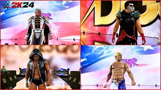 WWE 2k24 All Rhodes family Entrances Finishers And More WWEGames wwe2k 2k wwe2k24 [upl. by Sixla230]