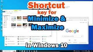 Shortcut key for Minimize and Maximize All Open Windows from Desktop in Windows 10 PC or Laptop [upl. by Atnwahs]