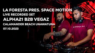 LA FORESTA PRESENTS SPACE MOTION  LIVE RECORDED SET  ALPHA21 B2B VEGAZ SL [upl. by Kaspar]