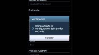 Configurar correo IMAP en Android [upl. by Ainevuol184]