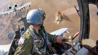 US A10 Pilots Extreme Techniques to Hit Target With Crazy Accuracy [upl. by Rasecoiluj]