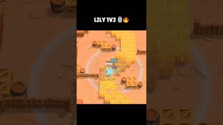 Lily 1v3 ☠️☠️ brawlstars lily trendingshorts viralshorts edgar [upl. by Ayouqes103]