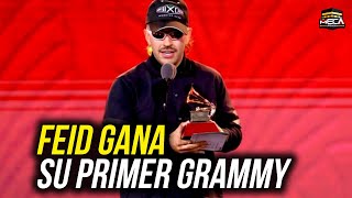 FEID GANA SU PRIMER GRAMMY CON quotPERRO NEGROquot [upl. by Ynnos317]