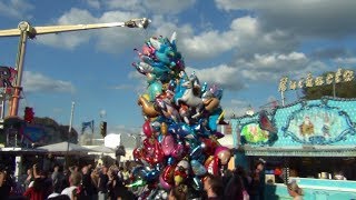 Bunte Ballons auf Cranger Kirmes  Folienballons Luftballons  Mylar balloons [upl. by Whitaker563]