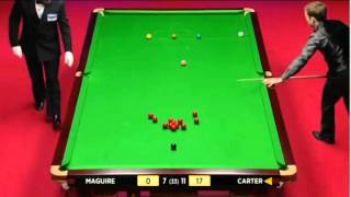 2012WSC  semifinals  highlight 5 Maguire v Carter fr 1720 [upl. by Goldshlag]