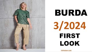 Burda Style 32024 First Look amp Burda Mart 2024 Ön izleme [upl. by Wolfgram454]