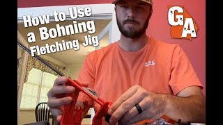 How to Use The Bohning Fletching Jig [upl. by Eitak]