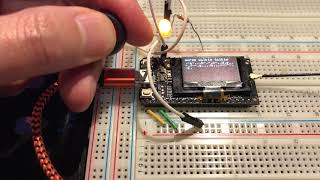 ESP32 Lora Morse code walkie talkie [upl. by Eidorb578]