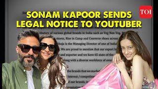 Sonam Kapoor Anand Ahuja trolled for sending legal notice to YouTuber raginyy [upl. by Zelde]