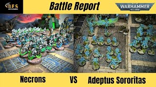 New Codex Necrons Vs Adeptus Sororitas 9th Edition Warhammer 40k Battle Report [upl. by Accber100]