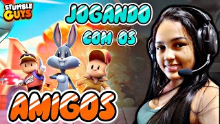 Stumble Guys Ao Vivo 🎮 BLOCK DASH TEAMS [upl. by Elfie]