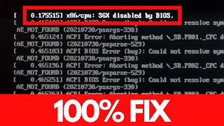 How to fix SGX disabled by BIOS  Enable Software Guard Extension  Ubuntu Kali Linux etc [upl. by Oine93]