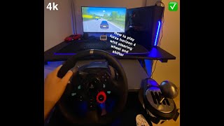 How to get steering wheel and shifter to work in Forza horizon 4G29G920TH8ALogitech G Shifter [upl. by Nali]