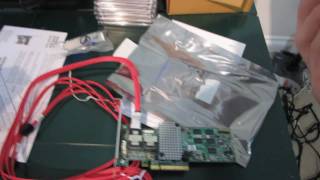 LSI 92608i SATA3 SAS 6Gbs PCIe 20 RAID Card Unboxing amp First Look Linus Tech Tips [upl. by Gretel881]