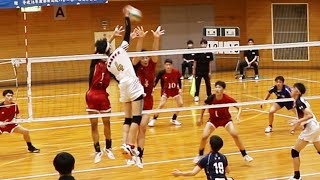 京都決勝 東山vs洛南 第1セット 総体京都予選2023 ＜男子バレーボール＞ [upl. by Ayad]